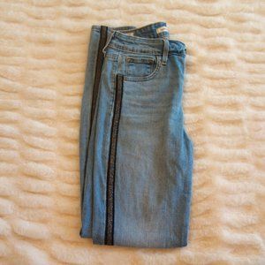 Levi's 721 High-Rise Skinny Sparkle Side Stripe Jean